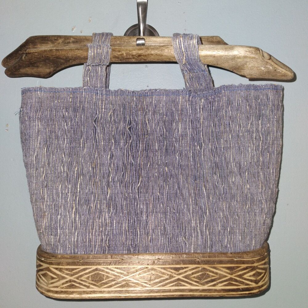 Elora Paris Handbag wooden handles and bottom